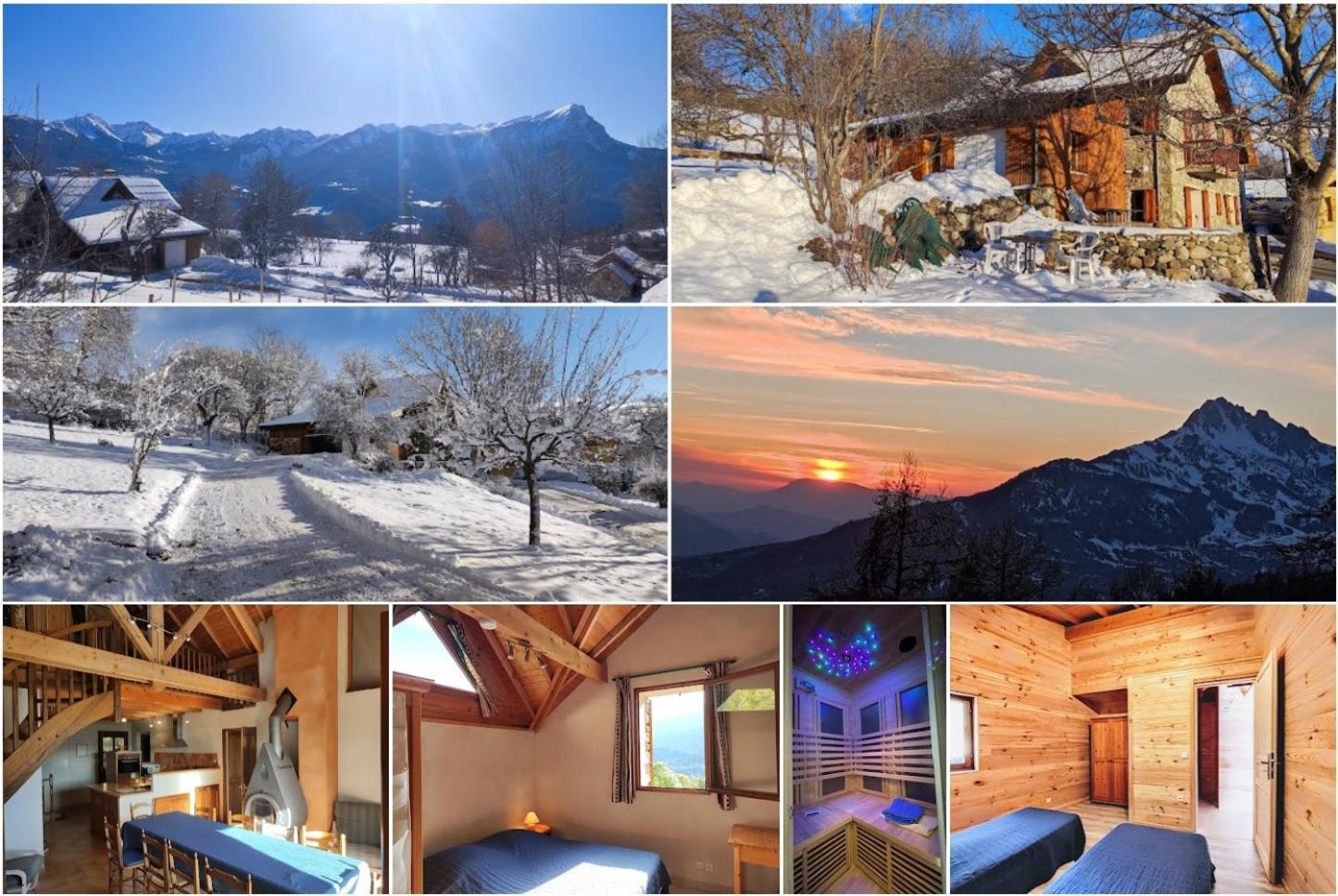 Chalet Mounette Ski Sauna Lac Embrun Puy-Sanieres المظهر الخارجي الصورة